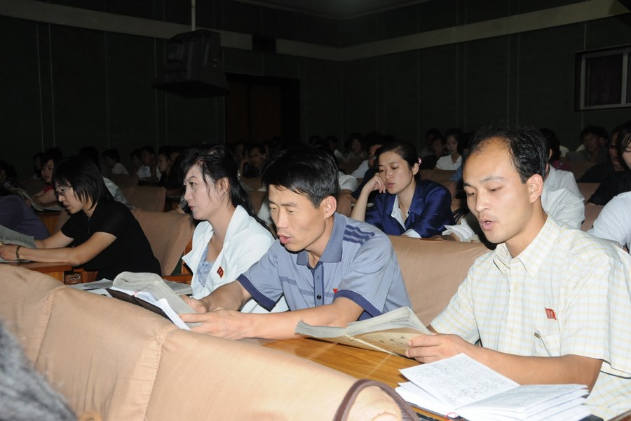 朝鮮人民大學(xué)內(nèi)景曝光