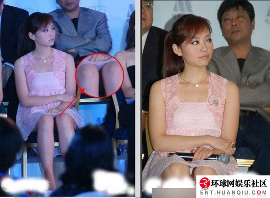 防止泄春光 女星一定要注意坐姿！
