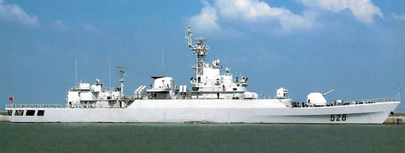 資料圖：東海艦隊列裝的錦陽號護衛(wèi)艦。