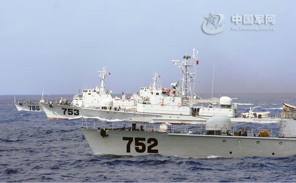 資料圖：南海艦隊導彈護衛(wèi)艦部隊聯(lián)訓。