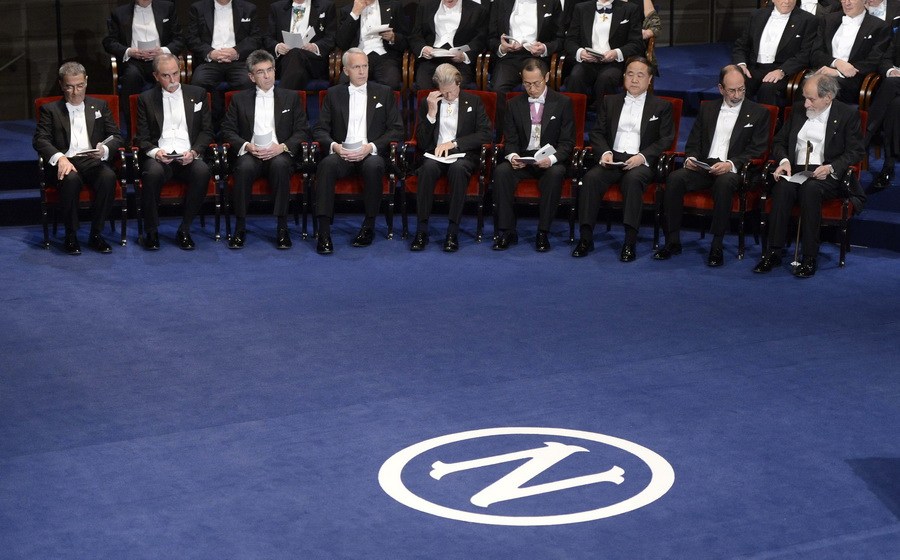 當?shù)貢r間12月10日，2012年諾貝爾和平獎頒獎儀式在奧斯陸市政廳舉行。