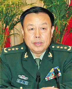 資料圖：新任中央軍委副主席范長(zhǎng)龍上將。