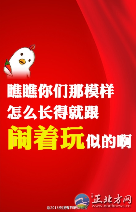盤點(diǎn)2013年央視蛇年春晚流行語(yǔ)走紅網(wǎng)絡(luò)【組圖】