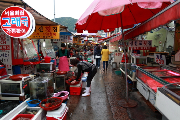 韓國(guó)海鮮市場(chǎng)