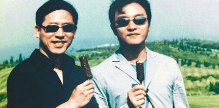 張國榮和唐唐舊照。